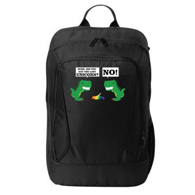 T-Rex Did You Eat The Last Unicorn City Backpack