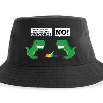 T-Rex Did You Eat The Last Unicorn Sustainable Bucket Hat