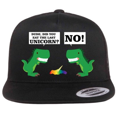 T-Rex Did You Eat The Last Unicorn Flatbill Hat
