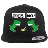 T-Rex Did You Eat The Last Unicorn Flat Bill Trucker Hat