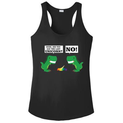 T-Rex Did You Eat The Last Unicorn Ladies PosiCharge Competitor Racerback Tank