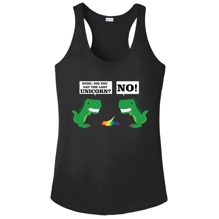 T-Rex Did You Eat The Last Unicorn Ladies PosiCharge Competitor Racerback Tank