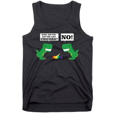 T-Rex Did You Eat The Last Unicorn Tank Top