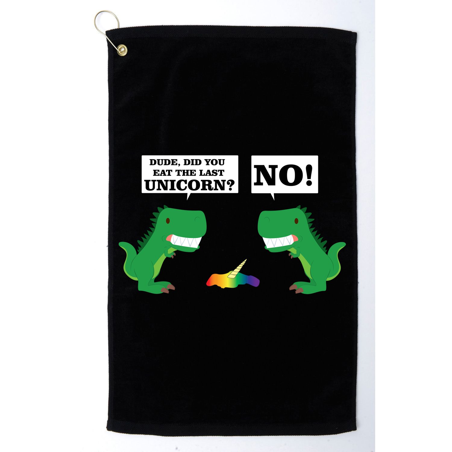 T-Rex Did You Eat The Last Unicorn Golf Towel