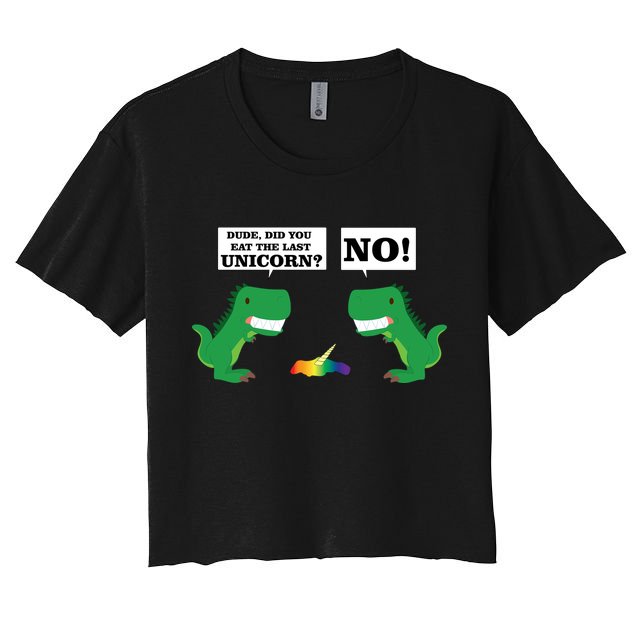 T-Rex Did You Eat The Last Unicorn Crop Top