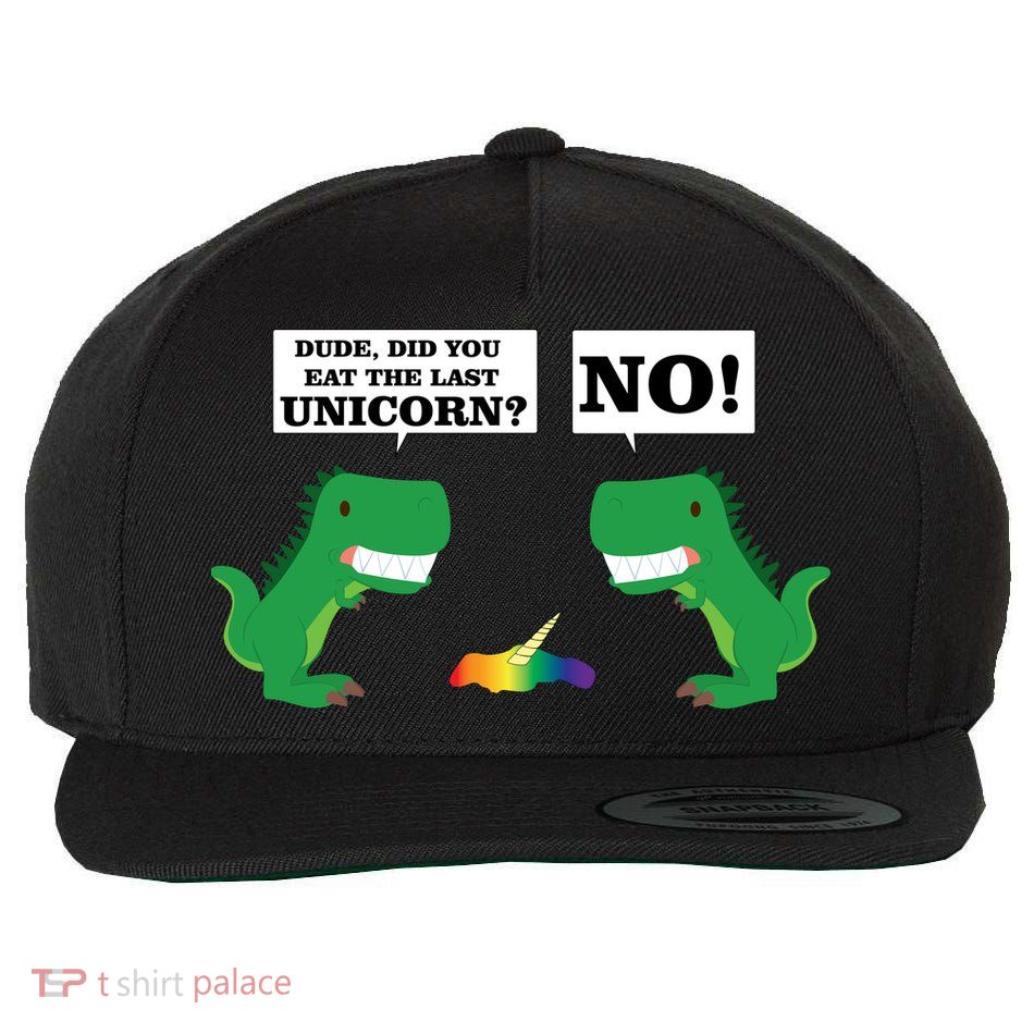 T-Rex Did You Eat The Last Unicorn Wool Snapback Cap