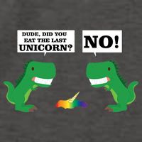 T-Rex Did You Eat The Last Unicorn Vector Backpack