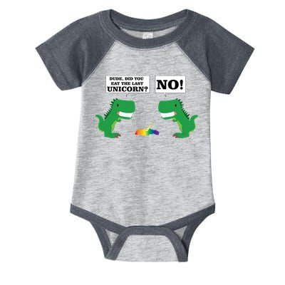 T-Rex Did You Eat The Last Unicorn Infant Baby Jersey Bodysuit