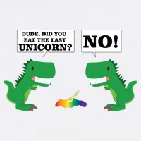 T-Rex Did You Eat The Last Unicorn Garment-Dyed Sweatshirt