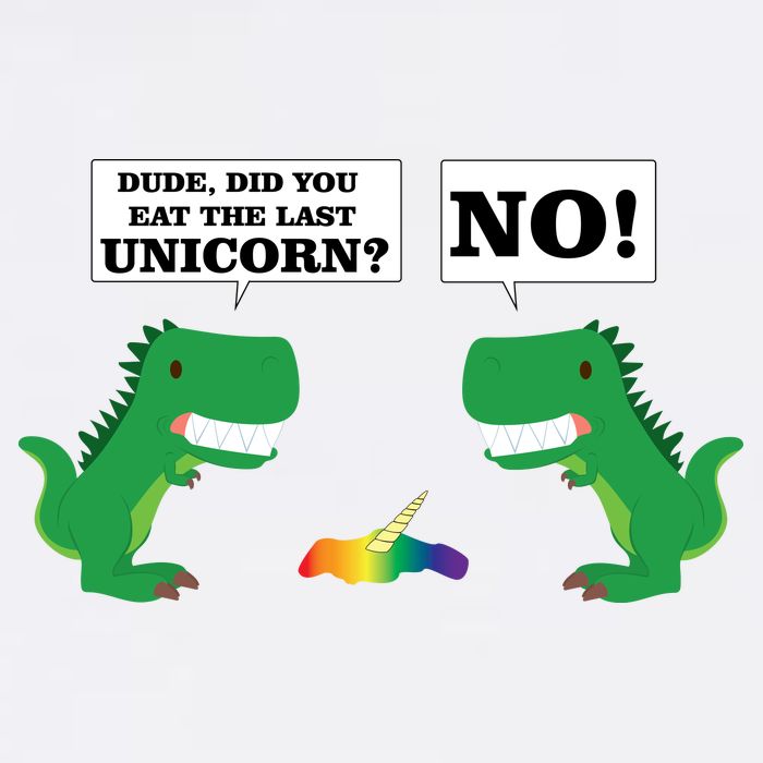T-Rex Did You Eat The Last Unicorn Garment-Dyed Sweatshirt