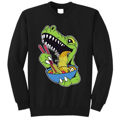 T-Rex Eating Ramen Sweatshirt