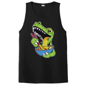 T-Rex Eating Ramen PosiCharge Competitor Tank