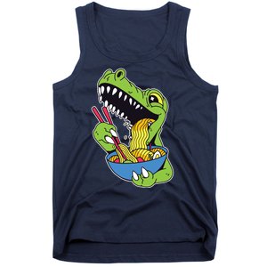 T-Rex Eating Ramen Tank Top