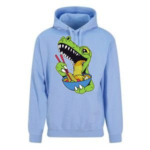 T-Rex Eating Ramen Unisex Surf Hoodie