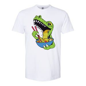 T-Rex Eating Ramen Softstyle CVC T-Shirt