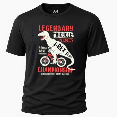 T-Rex Funny Bicycle Racing Performance Shirt