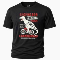 T-Rex Funny Bicycle Racing Cooling Performance Crew T-Shirt