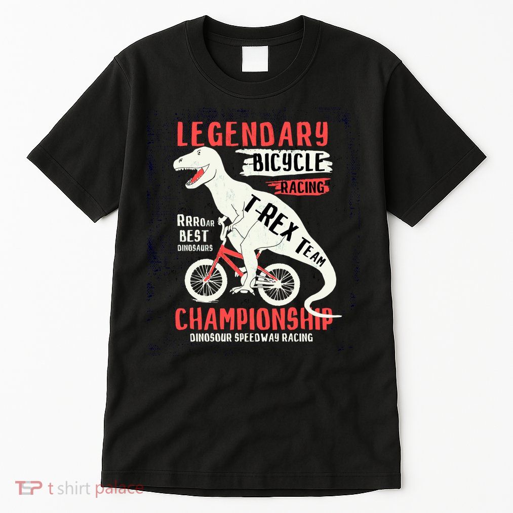 T-Rex Funny Bicycle Racing Tall T-Shirt