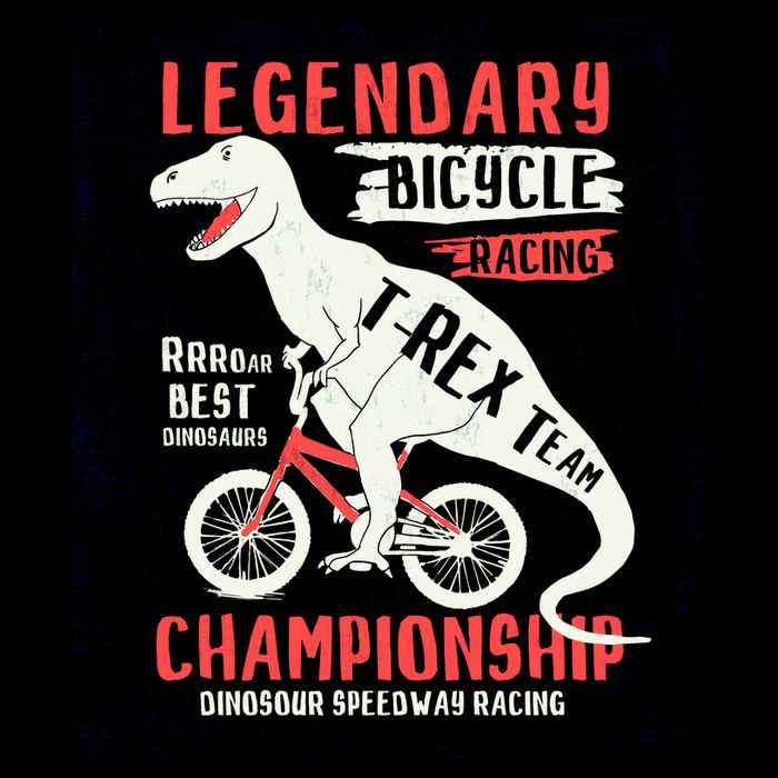 T-Rex Funny Bicycle Racing City Backpack