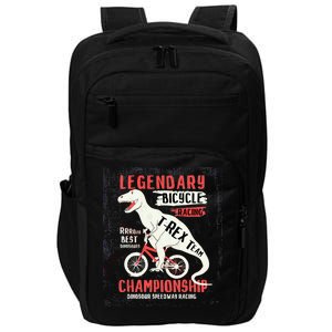 T-Rex Funny Bicycle Racing Impact Tech Backpack