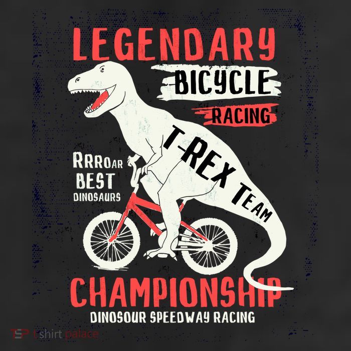 T-Rex Funny Bicycle Racing 11oz C Handle Ceramic Mug