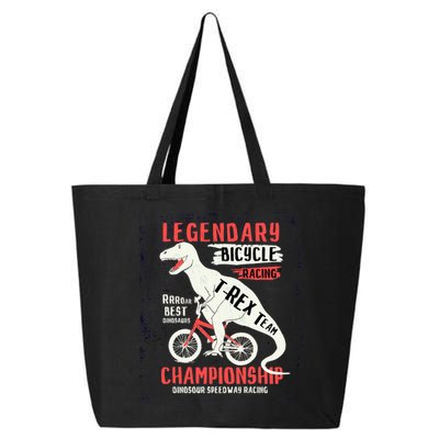 T-Rex Funny Bicycle Racing 25L Jumbo Tote