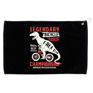 T-Rex Funny Bicycle Racing Grommeted Golf Towel