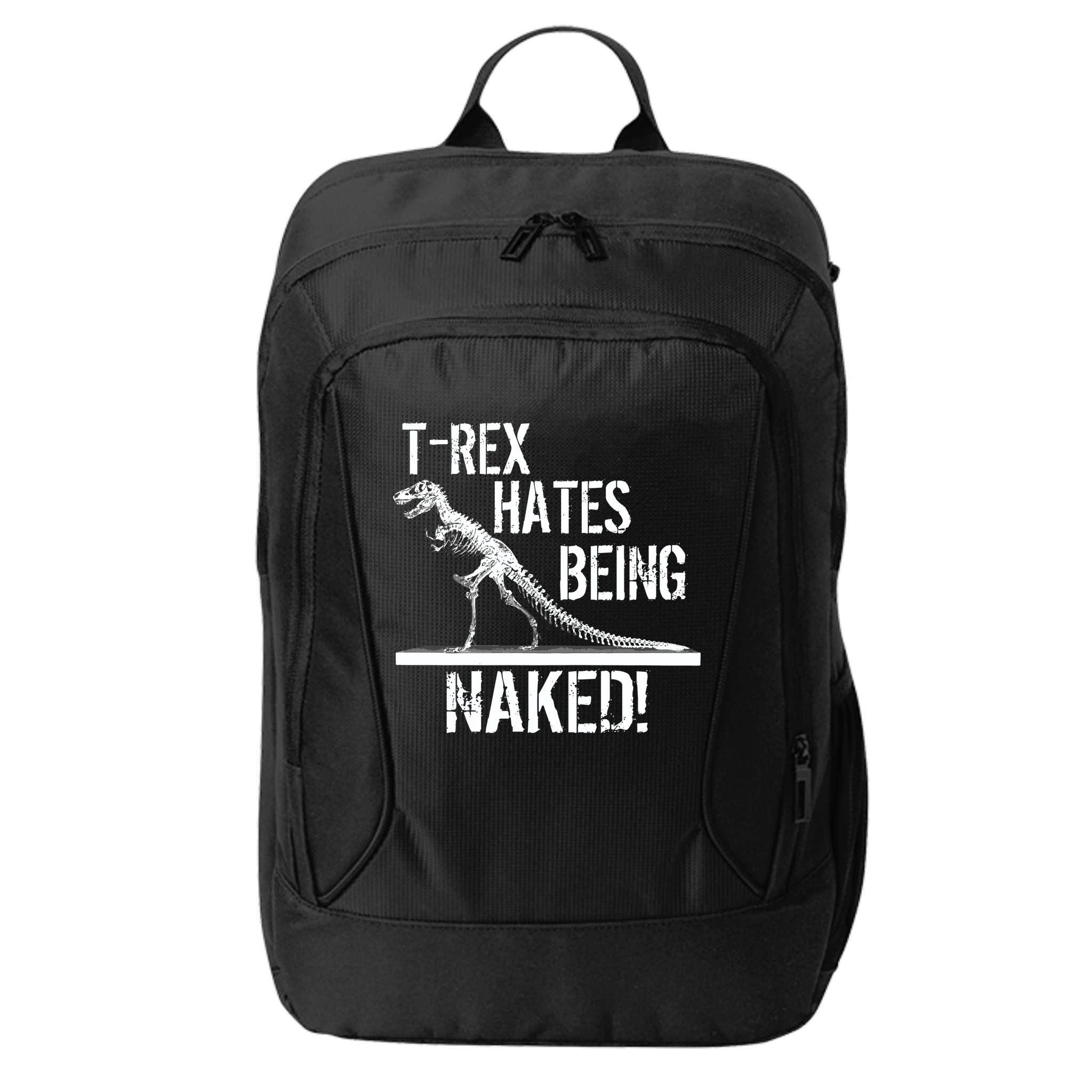 T-Rex Hates Being Naked City Backpack