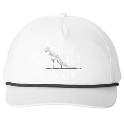 T-Rex Hates Being Naked Snapback Five-Panel Rope Hat