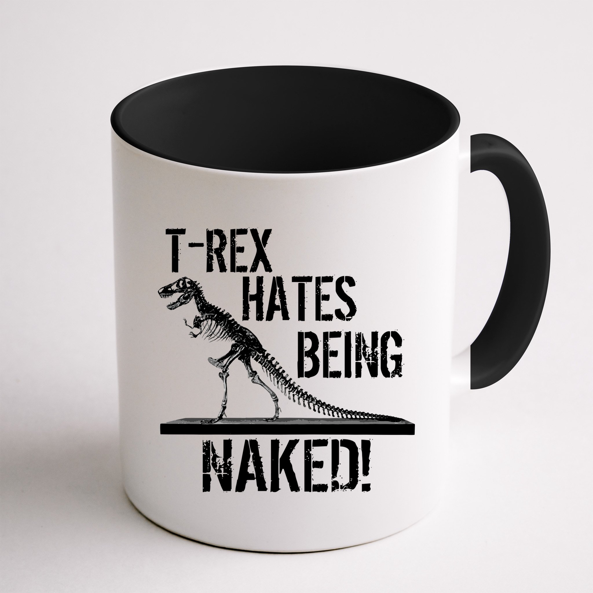 T-Rex Hates Being Naked Mug