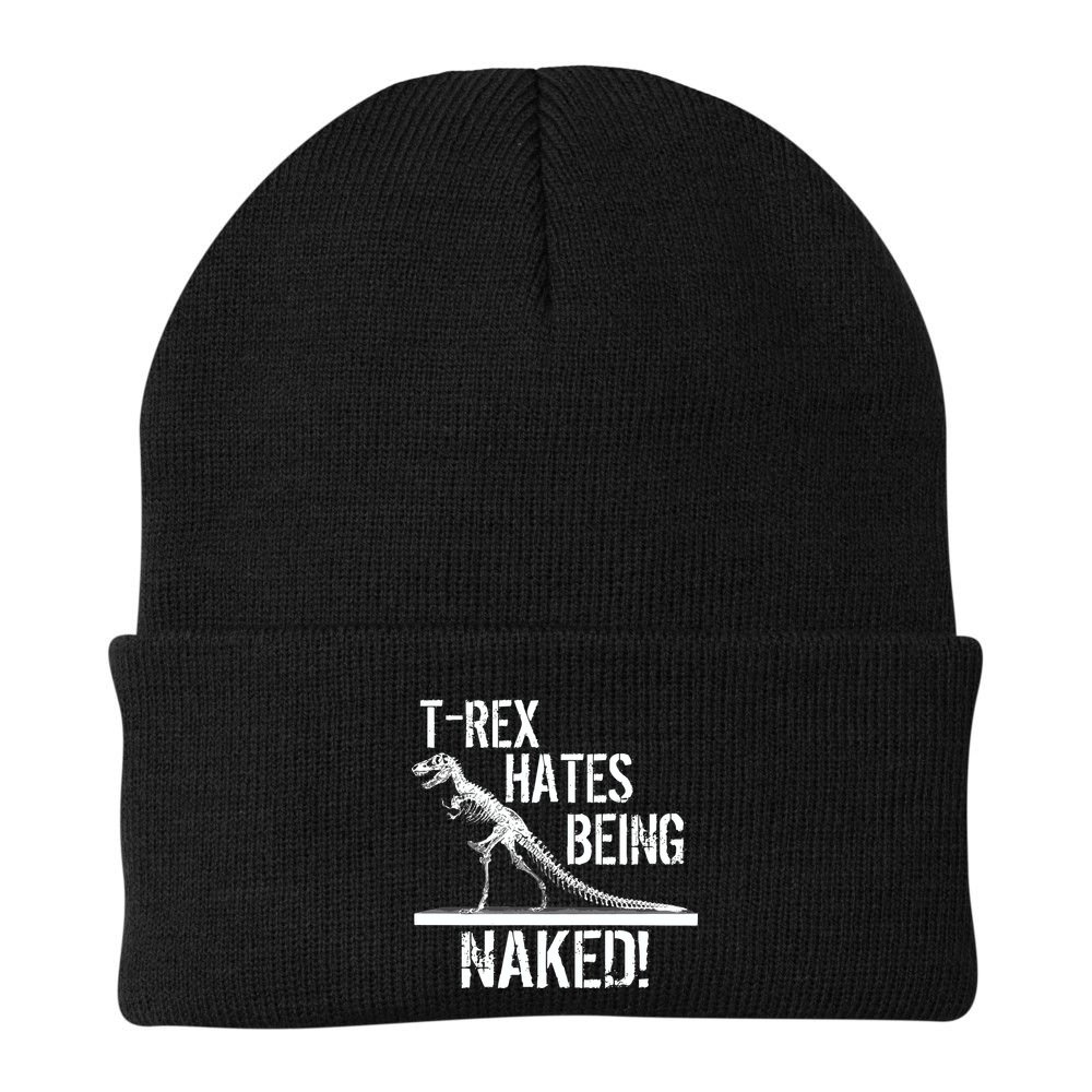 T-Rex Hates Being Naked Beanie