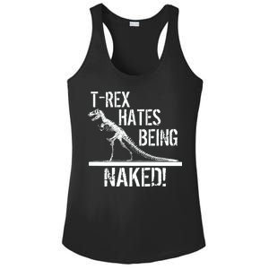 T-Rex Hates Being Naked Ladies PosiCharge Competitor Racerback Tank