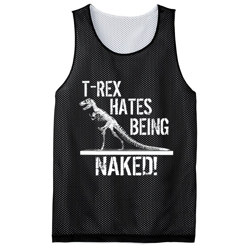 T-Rex Hates Being Naked Mesh Reversible Basketball Jersey Tank