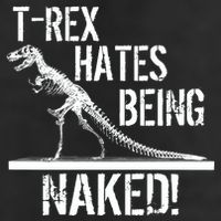 T-Rex Hates Being Naked Golf Towel