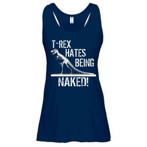 T-Rex Hates Being Naked Ladies Essential Flowy Tank