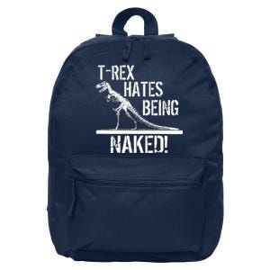 T-Rex Hates Being Naked 16 in Basic Backpack