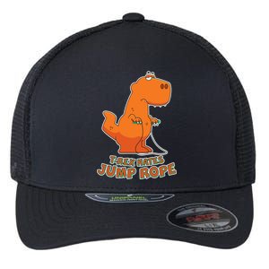 T-Rex Hates Jump Rope Flexfit Unipanel Trucker Cap