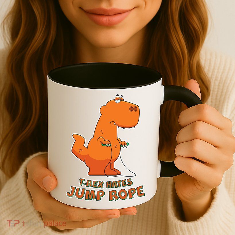 T-Rex Hates Jump Rope Mug