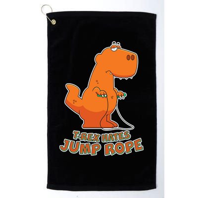 T-Rex Hates Jump Rope Golf Towel