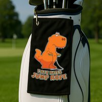 T-Rex Hates Jump Rope Golf Towel