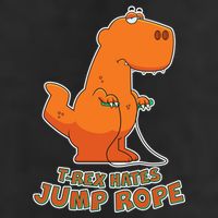 T-Rex Hates Jump Rope Golf Towel