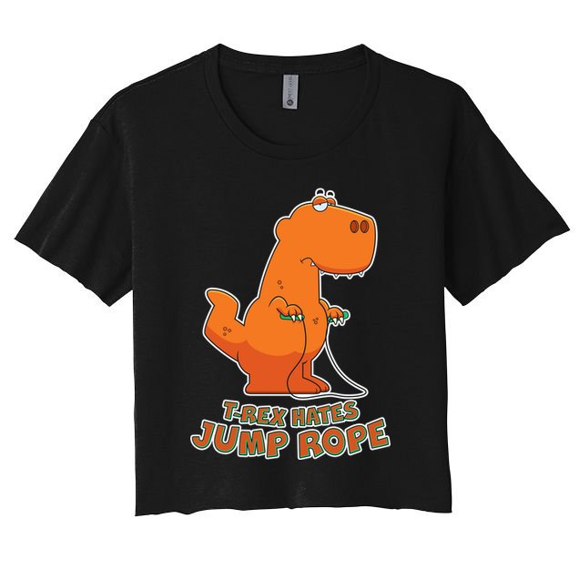 T-Rex Hates Jump Rope Crop Top