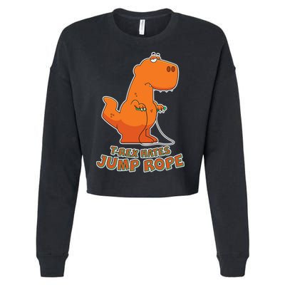 T-Rex Hates Jump Rope Cropped Pullover Crew