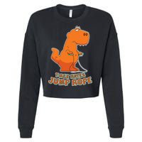 T-Rex Hates Jump Rope Cropped Pullover Crew