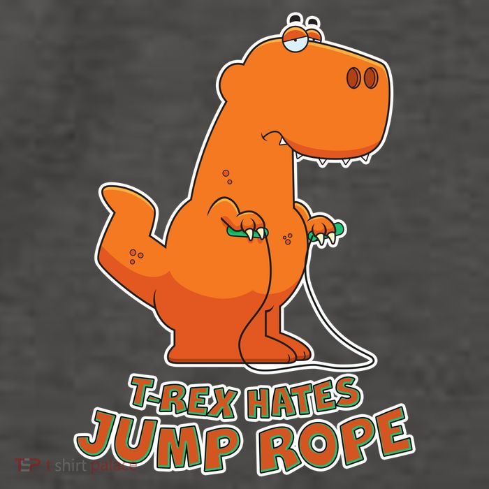 T-Rex Hates Jump Rope Vector Backpack