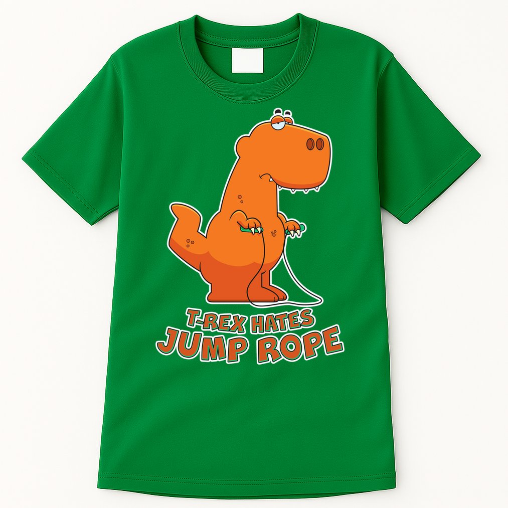 T-Rex Hates Jump Rope Tall T-Shirt