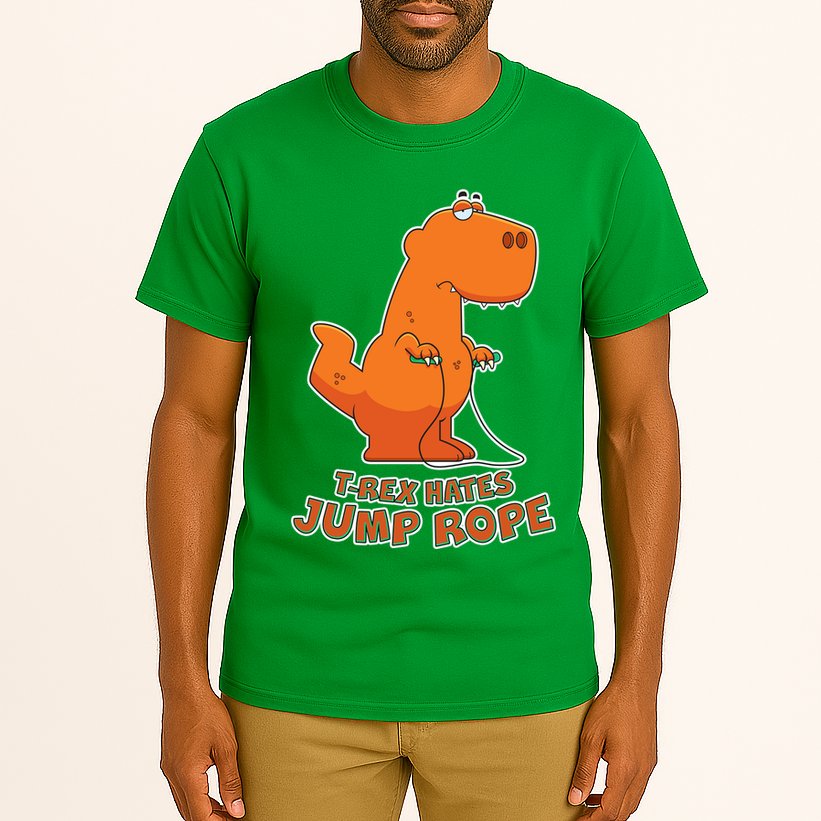 T-Rex Hates Jump Rope Tall T-Shirt