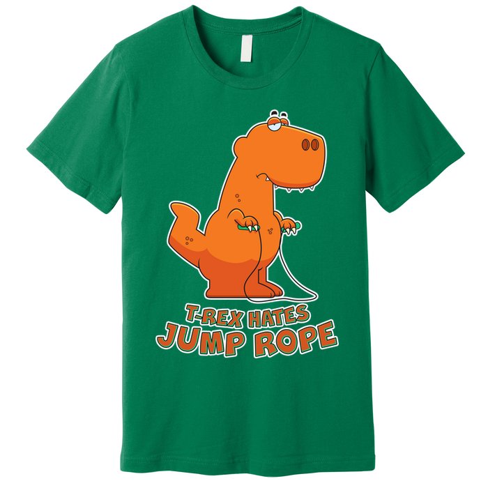 T-Rex Hates Jump Rope Premium T-Shirt