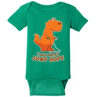 T-Rex Hates Jump Rope Baby Bodysuit
