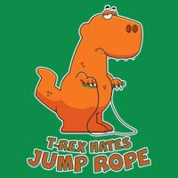 T-Rex Hates Jump Rope Baby Bodysuit